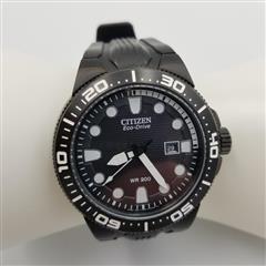 Citizen Eco-Drive Scuba Fin Men's 46mm St. Steel Black Men's Watch BN0095-08E